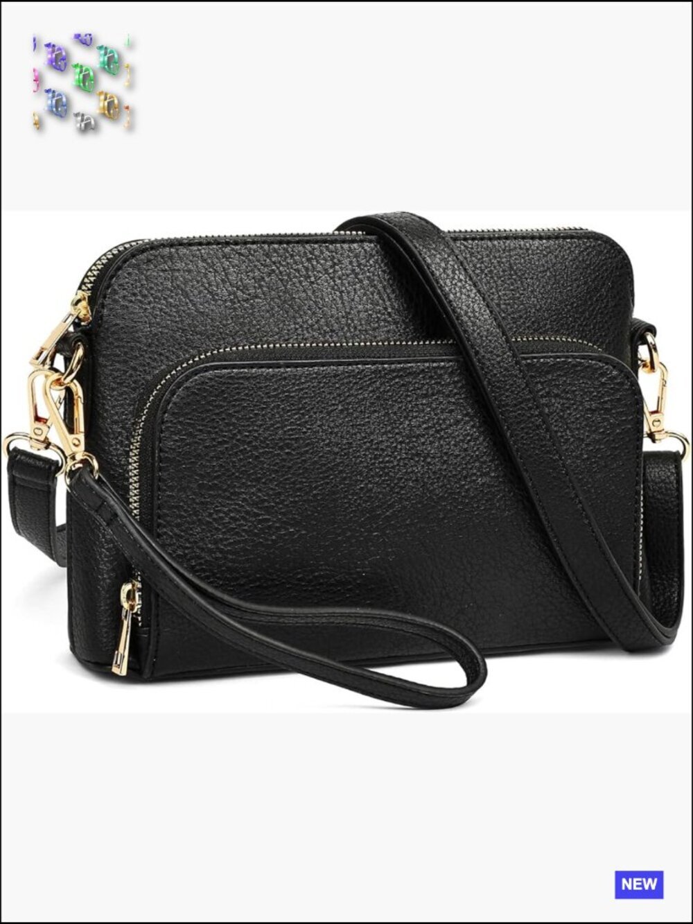 Small Crossbody Bag with Adjustable Strap for Travel Work Party